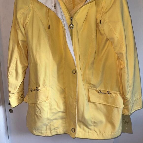Studio Works Women’s Sunshine Yellow Zipper Coat Jacket Small NWT - Picture 2 of 13